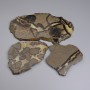 Płyta pamiątkowa z naturalnego kamienia septarii 113×90×10 mm (różne wymiary) (Cena za 100 g)
