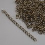 Okucia: dodatkowy przedłużacz łańcuszka 5 cm +/- kolor metalu brązowy, fason (29 g +/-)