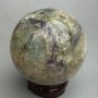 Kula ozdobna z naturalnego kamienia fluoryt, średnica 89 mm ± masa 1156 g