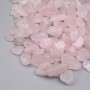 Naturalny kamień – różowy kwarc, drobina bez otworu 9-20×7-10 mm ± (za 100 g ±)