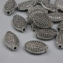 Koralik-wstawka w kolorze srebra, średnica 12,5×7 mm, średnica otworu 1,7 mm, opakowanie 20 g ~15 szt. +