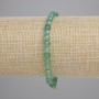 Bransoletka z agatu zielonego, fasetowane kostki, średnica około 4,5 mm, długość 18 cm, na elastycznej nici