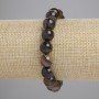 Bransoletka z agatu, gładkie kuleczki, średnica 10 mm, długość 18 cm, elastyczna