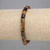 Bransoletka z tygrysim okiem, cylindryczne koraliki o średnicy 6×6 mm ±, długość 18 cm, elastyczna
