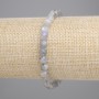 Bransoletka z labradorytu, fasetowana kulka, średnica 6 mm, długość 18 cm, elastyczna