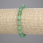 Bransoletka z fasetowanego jadeitu w kształcie kostek, średnica 6,5×6,5 mm, koraliki 3 mm, długość 18 cm, na elastycznej gumce