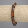 Bransoletka z agatu w cylindrycznym kształcie, średnica 12×8 mm, długość 18 cm, na elastycznej gumce