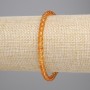 Bransoletka z cytrynem, gładkie kuleczki o średnicy 4 mm, długość 18 cm, na elastycznej bazie