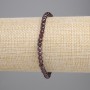 Bransoletka z granatu, fasetowana kuleczka 4 mm, długość około 18 cm, elastyczna