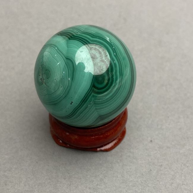 Kula suvenir z malachitu, średnica 29 mm ± masa 49 g