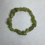 Bransoletka z surowego chryzolitu, średnica 10–14×9–10 mm, długość 18 cm, na elastycznej gumce