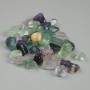 Fluoryt naturalny kamień fasetowany, średnica 10-20×8-15×7-17 mm ± (różnych rozmiarów) (Cena za 100 g)