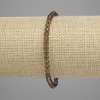 Bransoletka z topazu dymnego, fasetowane kule 4 mm, elastyczna, długość 18 cm