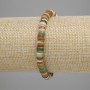 Bransoletka z muszli Skafarka – rondelki, średnica 6 mm, grubość 1,5 mm, długość 18 cm, elastyczna