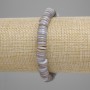 Bransoletka z muszli Skafarka w kształcie rondela, średnica 8×1,5 mm, długość 18 cm, na elastycznej gumce