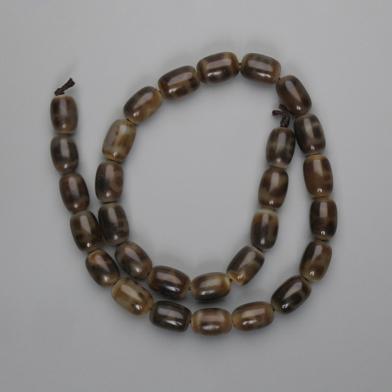 Koraliki agat barilowe 14×9,5 mm ±, długość 39 cm+