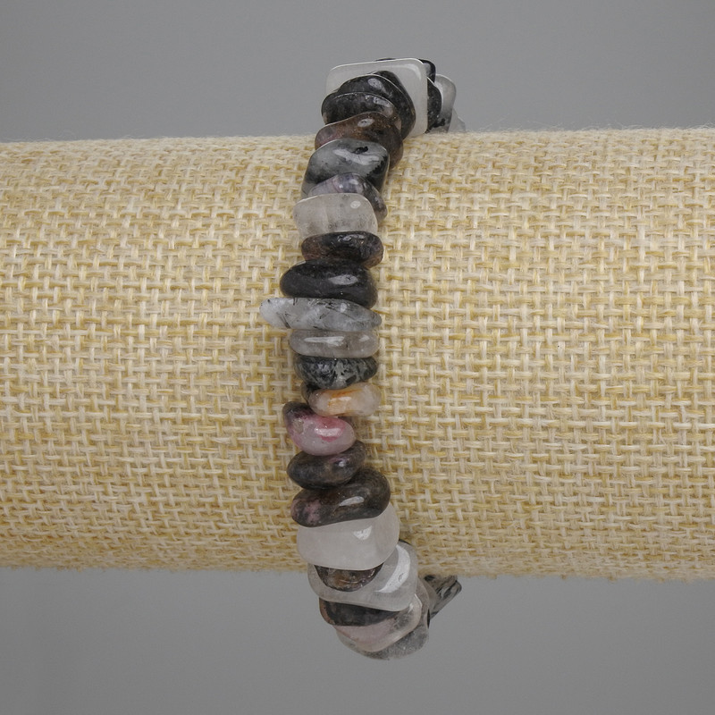 Bransoletka z kwarcu rutylowego włosistego 8-11×3-4, 5 mm, długość 18 cm ±, stretch
