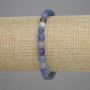 Bransoletka z niebieskiego awenturynu, fasetowana kuleczka o średnicy 6 mm, długość 18 cm ±, na elastycznej gumce
