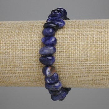 Bransoletka z sodalitu fasetowana 8–13×6–7 mm ±, długość 18 cm ±, elastyczna