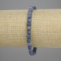 Bransoletka z skamieniałego koralu, fasetowany sześcian 5×5 mm, długość 18 cm, na elastycznej gumce
