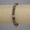 Bransoletka z rodonitu, fasetowana kula, średnica 6 mm, długość 18 cm, elastyczna