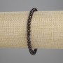 Bransoletka z granatu, fasetowana kulka, średnica 5 mm ±, długość 18 cm ±, na elastycznej gumce