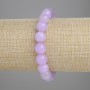 Bransoletka z kunzytu – gładka kulka, średnica 10 mm, długość 18 cm, elastyczna