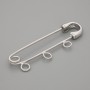 Podstawa do broszki na szpilce 41×12 mm ± srebrzysty metal