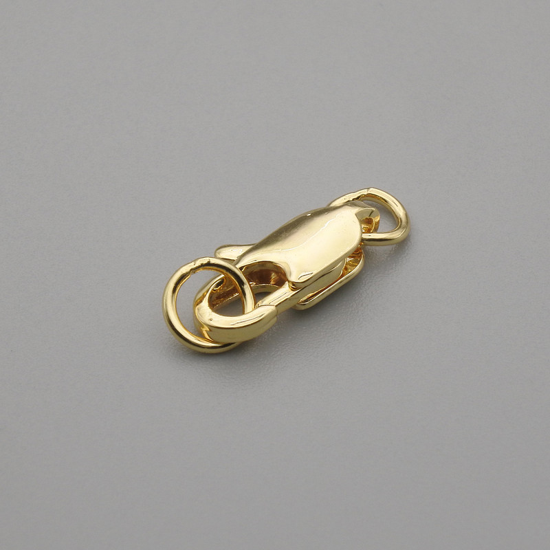 Cena za 1 szt. Zapięcie karabińskie, średnica 12×4 mm ± kolor metalu: złoty
