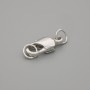 Cena za 1 szt. Zapięcie karabińskie, średnica 16×7 mm, kolor metalu: srebrny