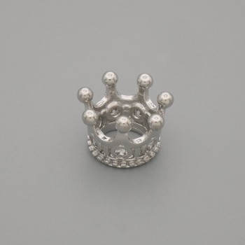 Koralik Pandora Korona 8×7 mm, średnica 6 mm, za 1 szt.