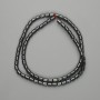 Koraliki hematitu cylindryczne 5×4 mm ±, długość 40 cm