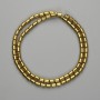 Koraliki hematytu cylindryczne 5×4 mm, kolor złoty, długość 40 cm+