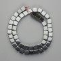 Koraliki hematytu w kostkach 8×8 mm ±, długość 40 cm ±