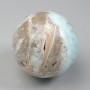 Kula suvenir z naturalnego kamienia Larimar, średnica 50–65 mm ± różne rozmiary, waga od 165 g. (cena za 100 g)