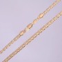 Łańcuszek Xuping z splotem pancerznym, grubość 5 mm, długość 49–51 cm, pozłacenie 18k
