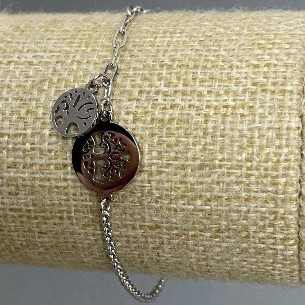 Bransoletka Xuping rodowana, długość 18–22 cm, grubość 2–3 mm