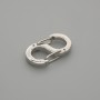 Zapięcie do biżuterii – zamek 16×8,5 mm, metal srebrzysty