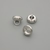 Cena za 1 szt. Końcówka-kapturek do koralików, kolor metalu: srebrny, 7×1 mm, otwór około 3 mm
