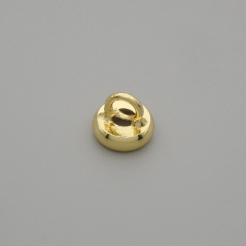 Końcówka-czapeczka do koralików, kolor metalu złoty, średnica 8×1 mm, otwór 3 mm