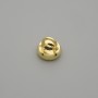 Końcówka-czapeczka do koralików, kolor metalu złoty, średnica 8×1 mm, otwór 3 mm