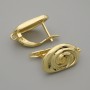 Haczyki do kolczyków z metalem w kolorze złotym, 16,5×10 mm – para