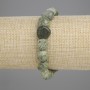 Bransoletka z serpentynu galetowana, średnica 10–12×10–11 mm, 5 mm ±, długość 18 cm ±, na elastycznej gumce