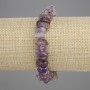 Bransoletka z ametynu – kawałki, średnica 6-9-16×3-6 mm, długość 18 cm +