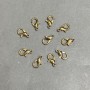 Zapięcie karabińczykowe 14×6 mm ±, metal złoty, opakowanie 10 szt.