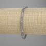 Bransoletka z labradorytu, fasetowane sześciany, średnica 4×4 mm ±, długość 18 cm ±, na gumce elastycznej