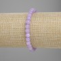 Bransoletka z kunzytu – gładkie kulki, średnica 6 mm ±, długość 18 cm ±, elastyczna