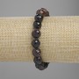Bransoletka z granatu, fasetowane kuleczki, średnica 10 mm ±, długość 18 cm ±, na elastycznej gumce