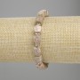 Bransoletka z pisolitu, fasetowane kostki, średnica 8×8 mm ±, koraliki 3 mm ±, długość 18 cm ±, na elastycznej bazie