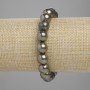 Bransoletka z pirytu – gładkie kulki 10 mm ±, długość 18 cm ±, na elastycznej bazie